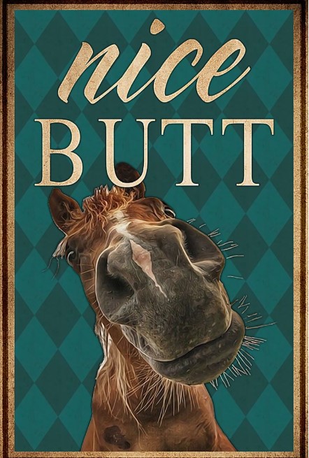 Horse nice butt poster