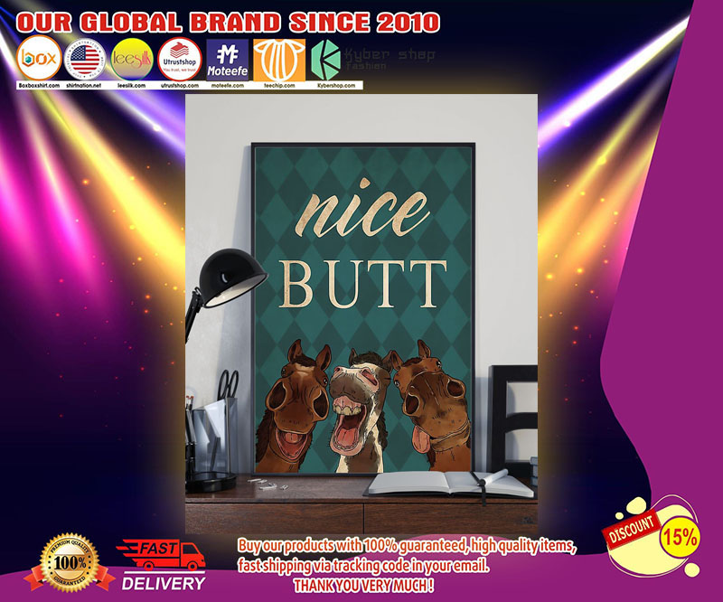 Horses nice butt poster