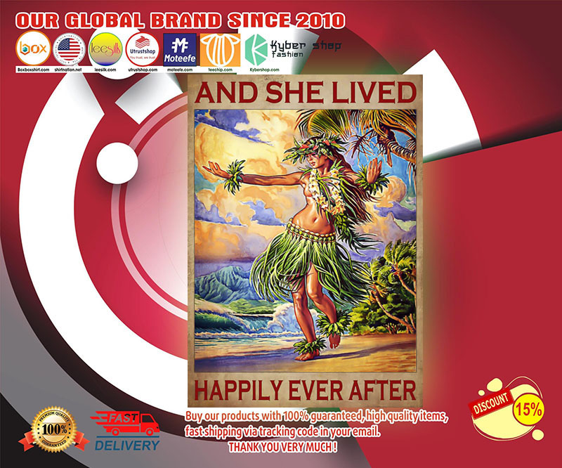 Hula and she lived happily ever after poster