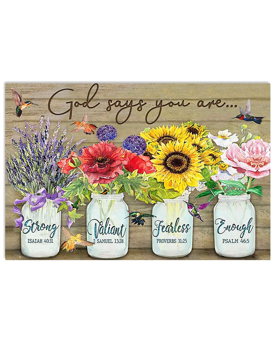 Hummingbirds god says you are poster