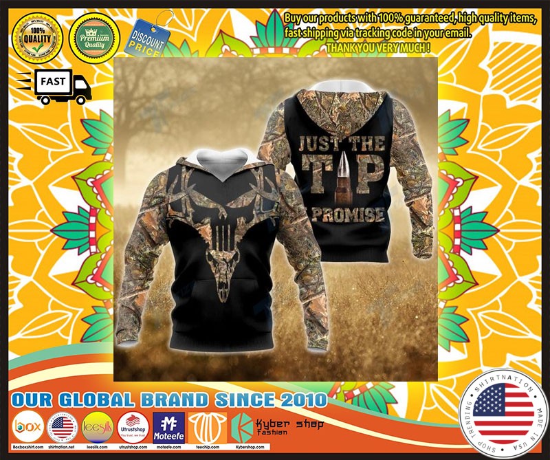 Hunting deer just the tip I promise 3D hoodie 4