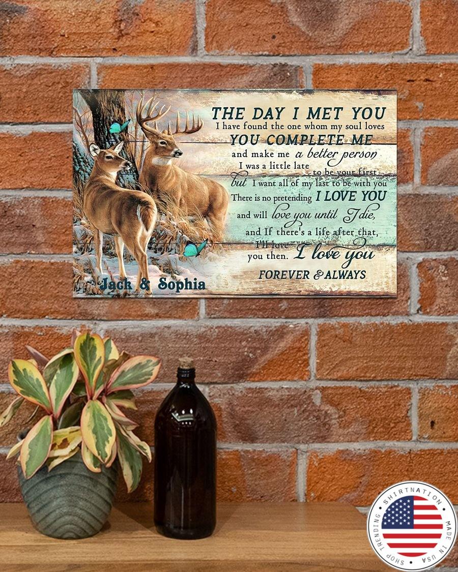 Hunting the day I met you custom personalized name poster