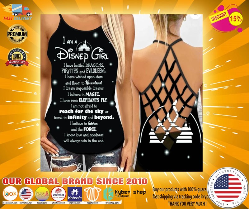 I am a Disnep girl Strappy tank top2