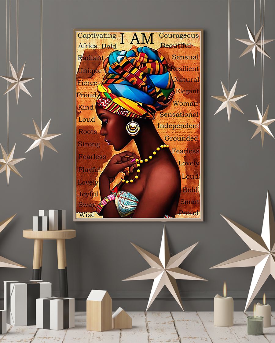 I am black girl poster