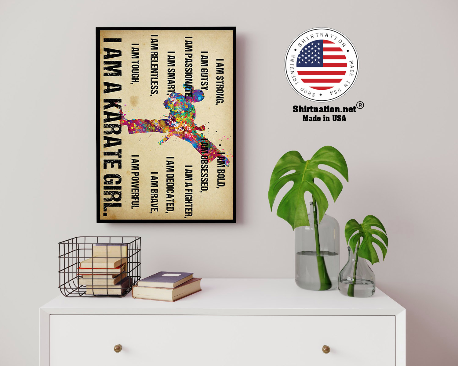 I am strong I am a karate girl poster 14