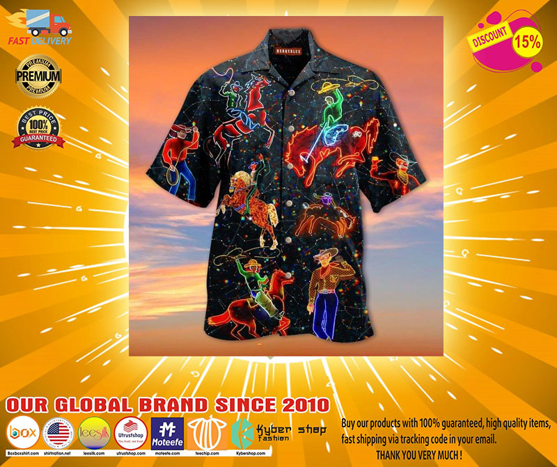 I am the light follow me never ride in darkness cowboy unisex hawaiian shirt2