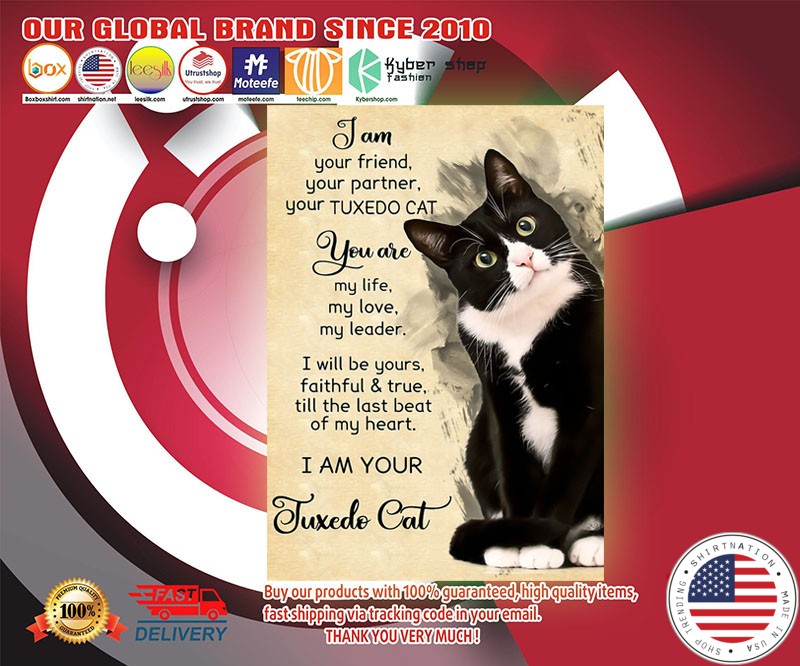 I am your friend your partner your tuxedo cat poster