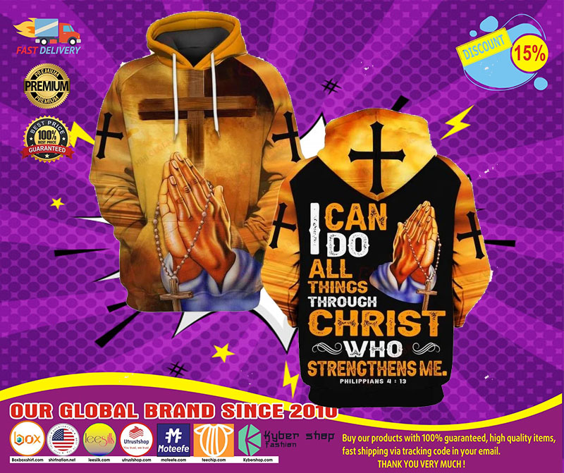 I can do all things through christ who strength me 3D hoodie1