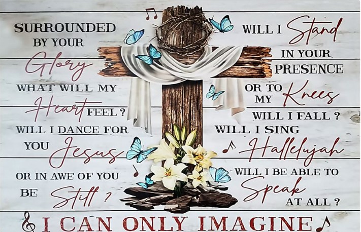 I can only imagine lyric poster