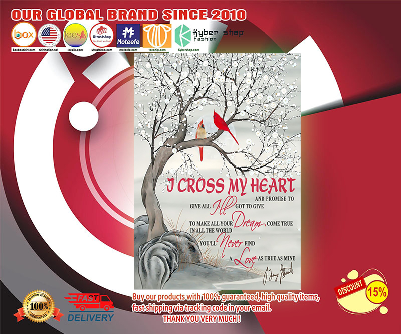 I cross my heart and promise to give all poster