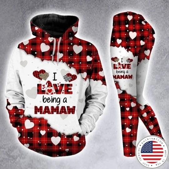 I love being a mamaw custom name 3D hoodie and legging