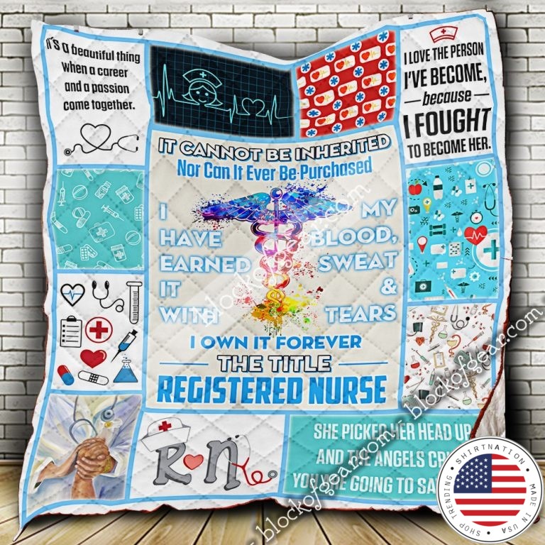 I own it forever the title registered nurse quilt