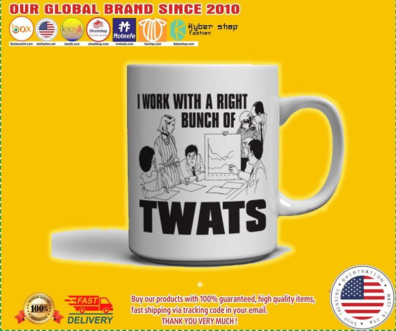 I work with a right bunch of twats mug