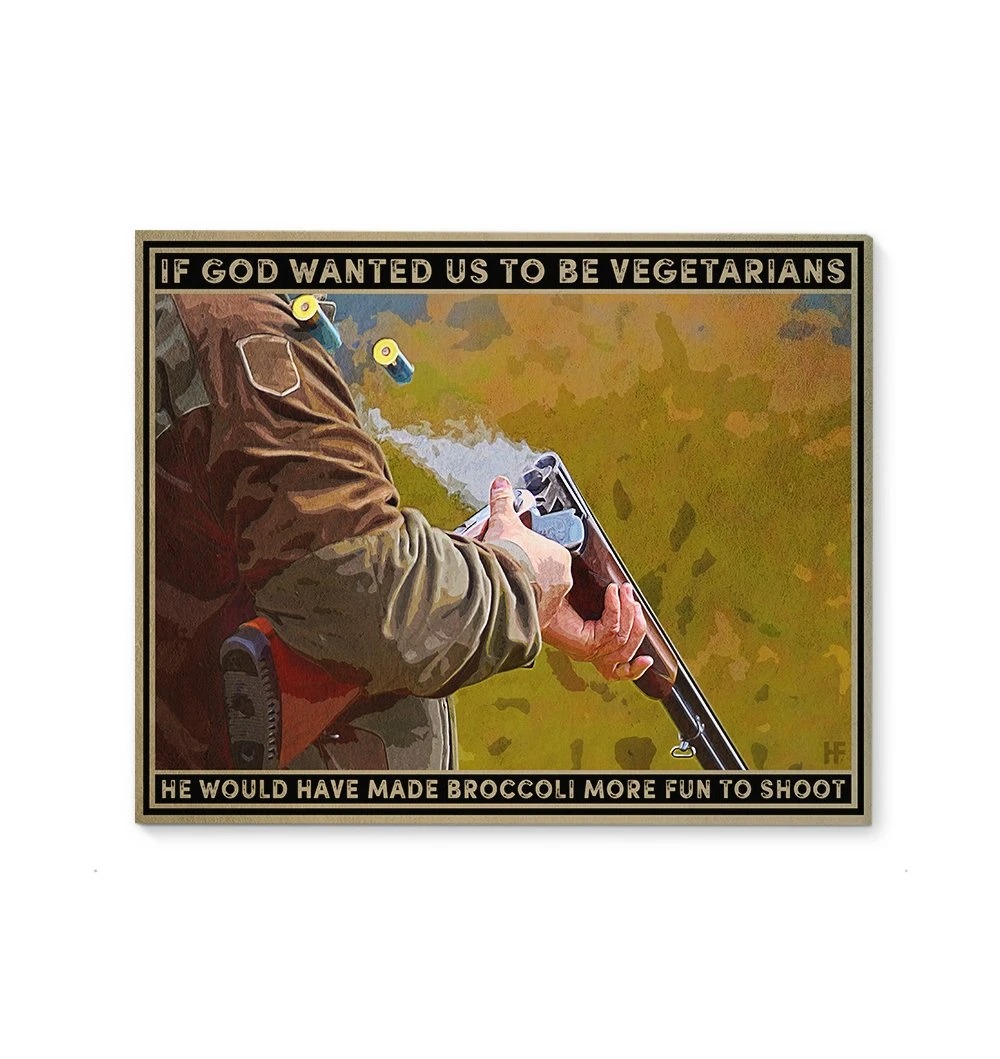 If god wanted us to be vegetarians poster