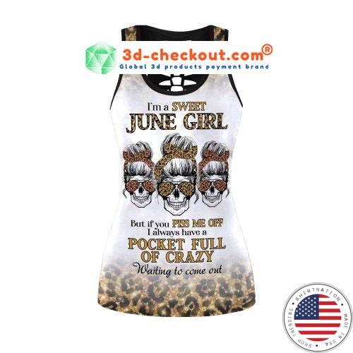 Im a sweet june girl skull tank top and legging2 1