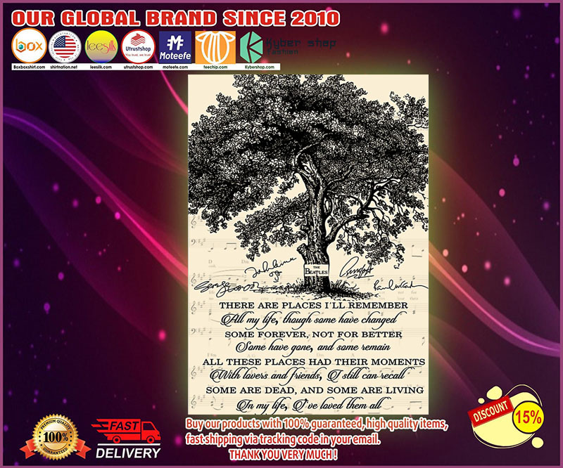 In my life lyrics poster