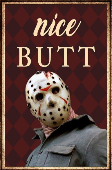 Jason Voorhees nice butt poster