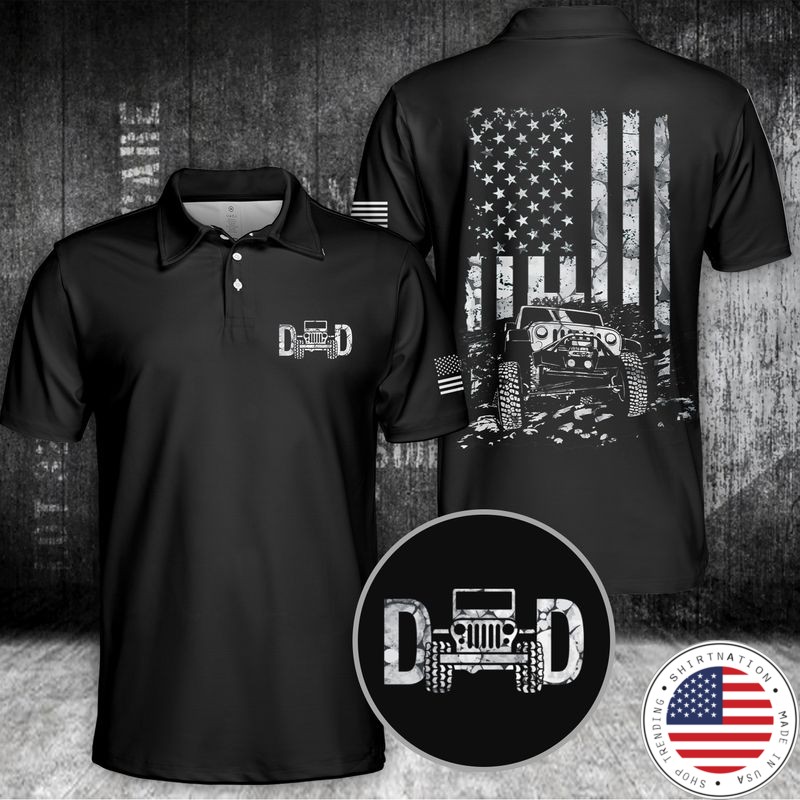 Jeep Car Dad Polo Shirt