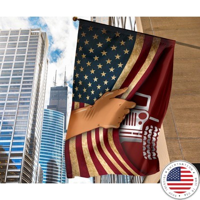 Jeep hand American flag2