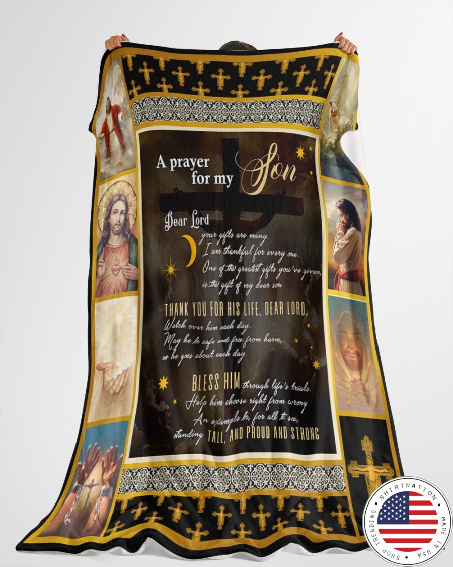 Jesus A prayer for my son blanket d3