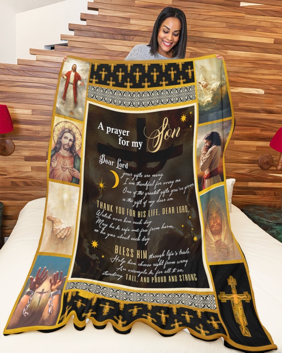 Jesus A prayer for my son blanket2