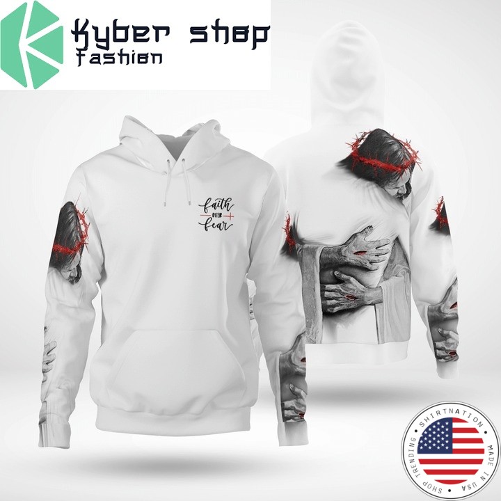 Jesus God The hug 3D hoodie2