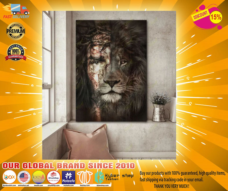 Jesus and Lion canvas2