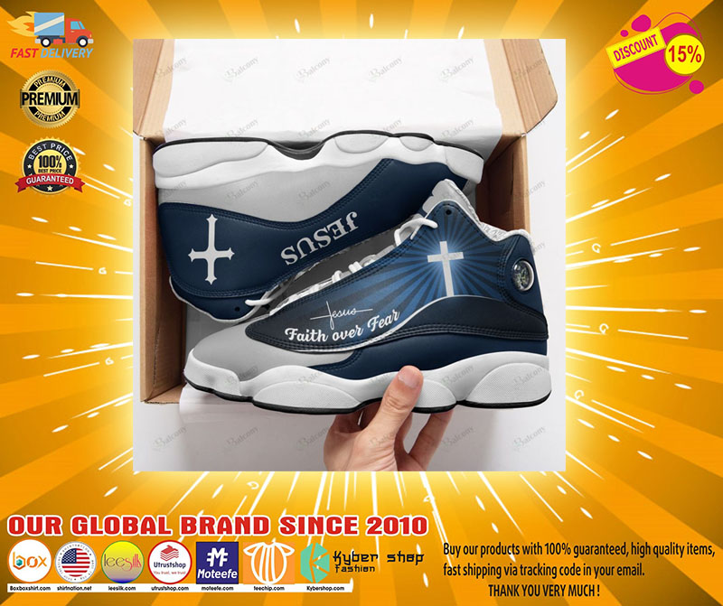 Jesus faith over fear air jordan sneaker2