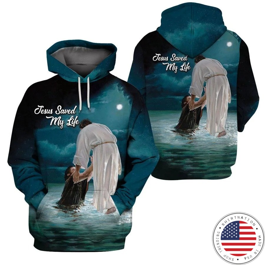 Jesus saved my life 3D hoodie