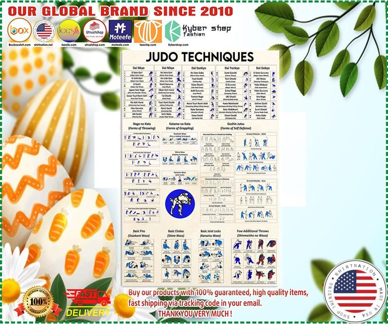 Judo techniques poster