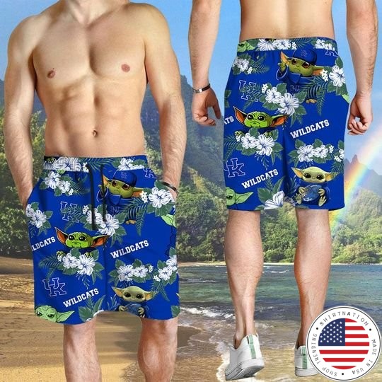 Kentucky Wildcats And Yoda Hawaiian And Beach Short4