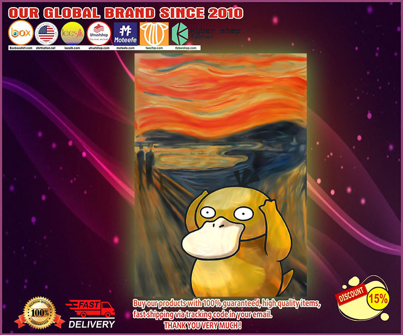 Koduck pokemon the scream art poster