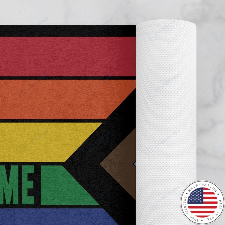 LGBT Everyone is welcome here doormat 4