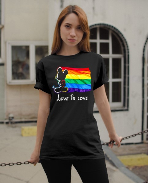 LGBT Mickey mouse love is love shirt