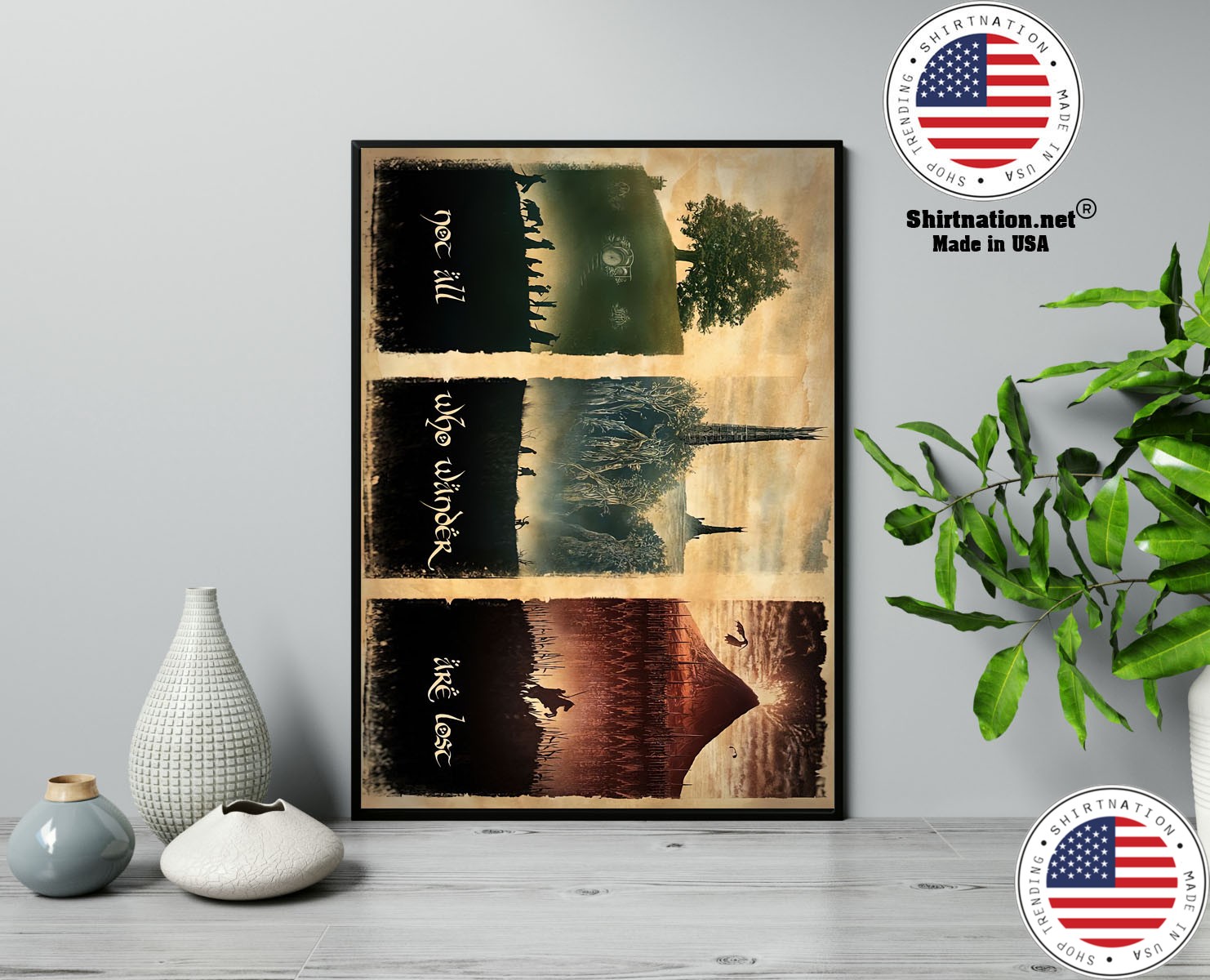 LOTR not all who wander are lost poster 13