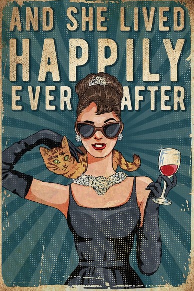 Lady girl And she lived happily ever after poster