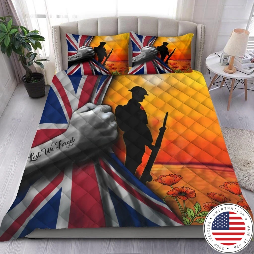 Lest we forget UK veteran bedding set