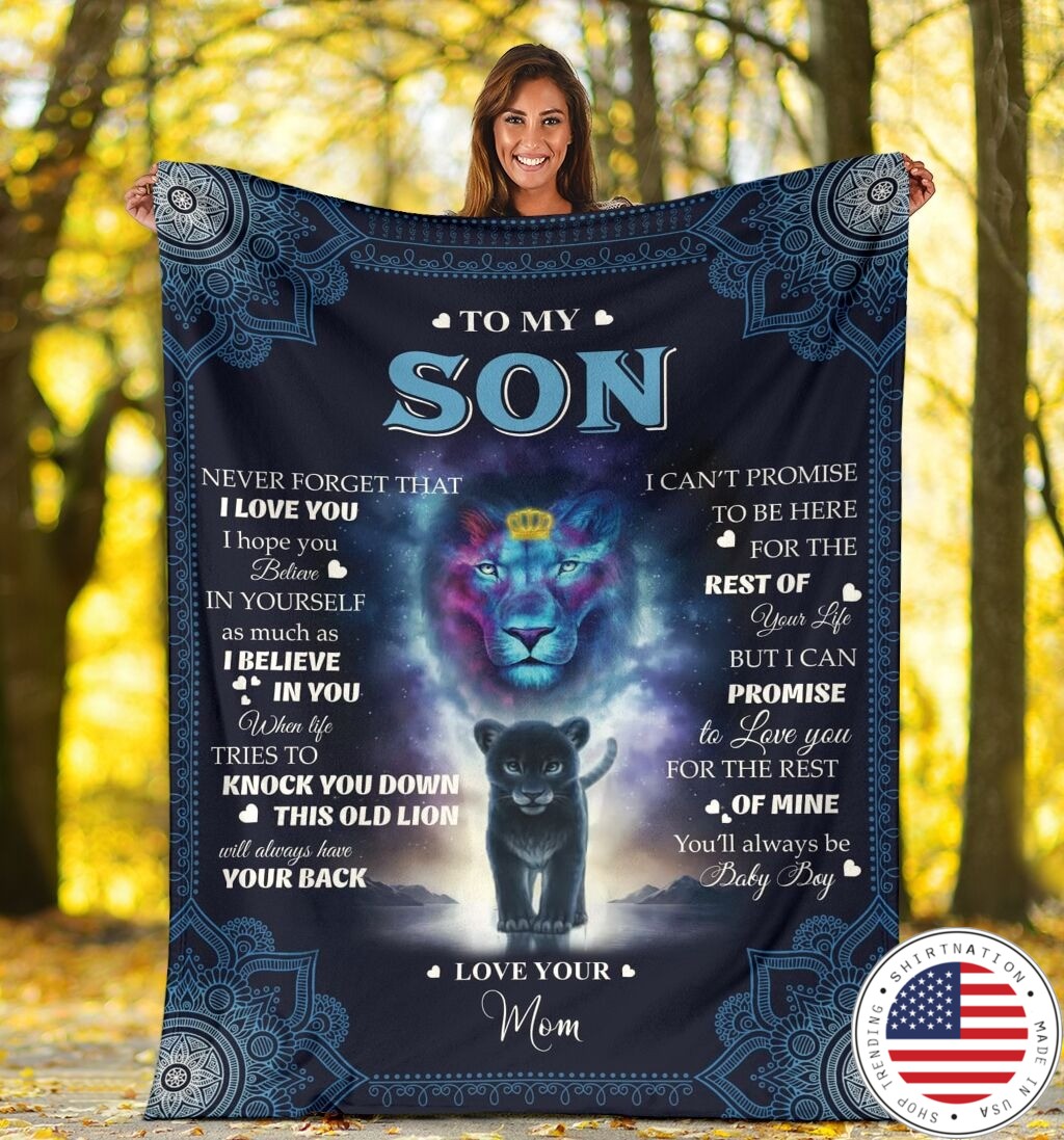 Lion to my son blanket 4