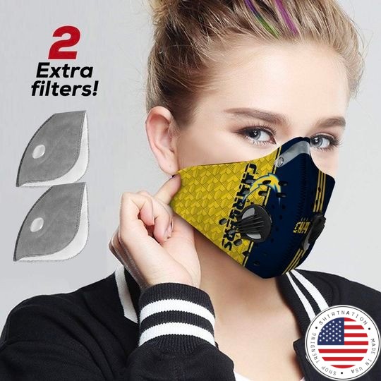 Los Angeles Chargers face mask