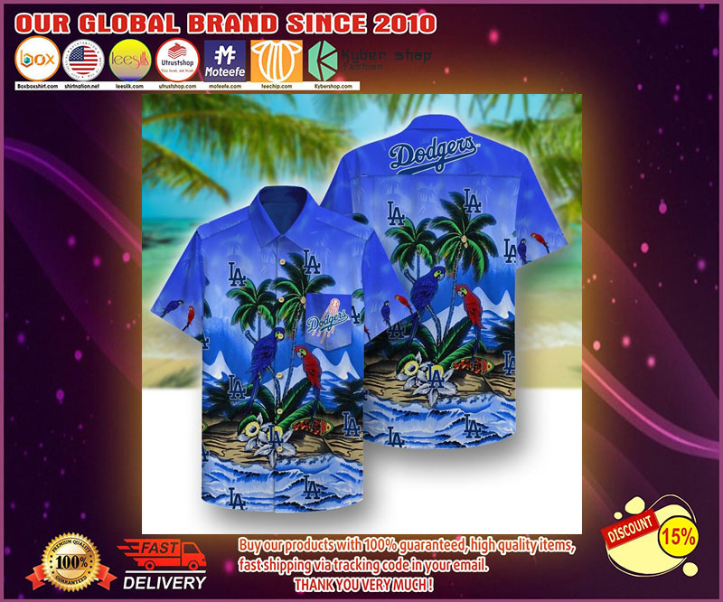 Los Angeles dodgers hawaiian shirt