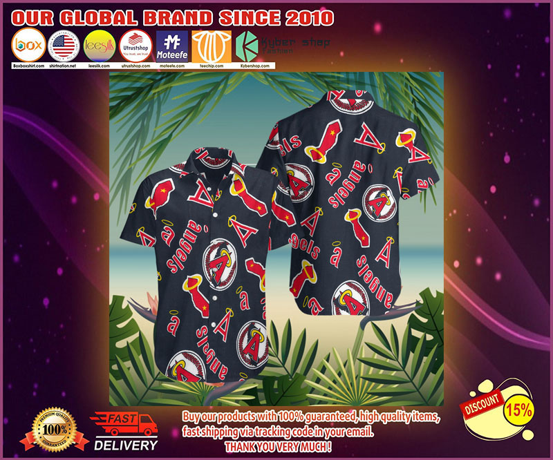 Los angeles angels hawaiian shirt