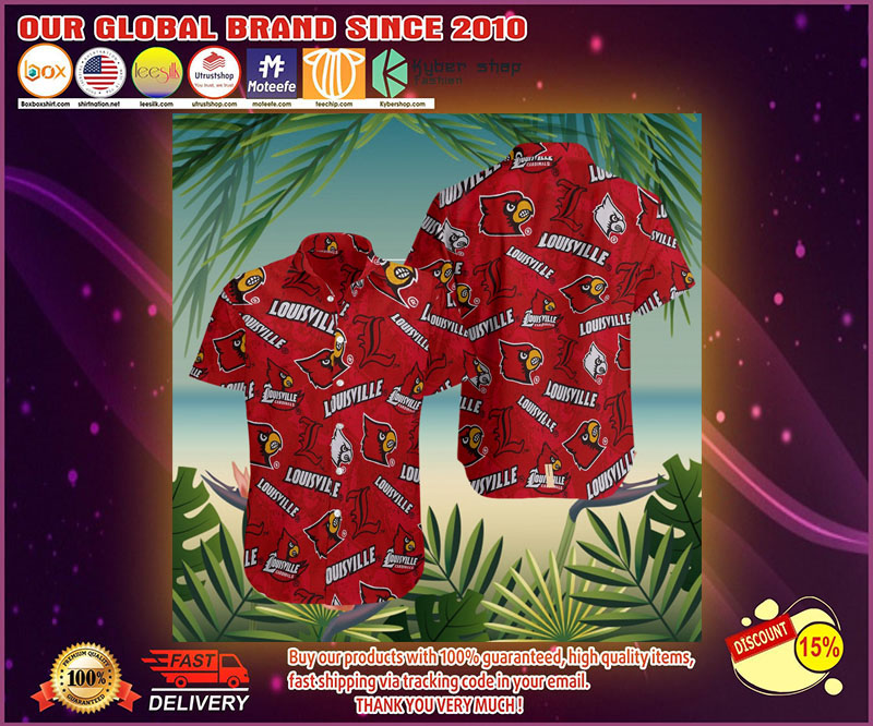 Louisville cardinals hawaiian shirt