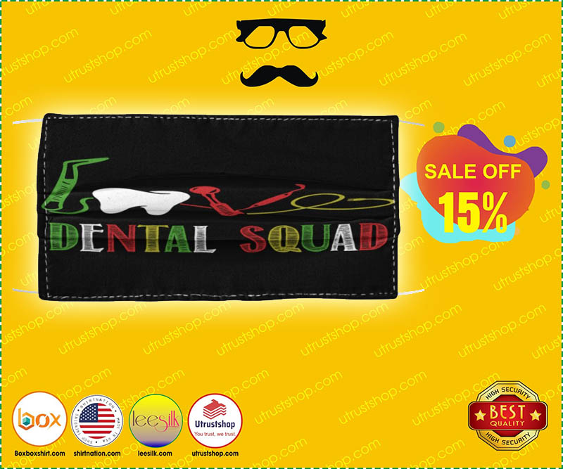 Love dental squad face mask