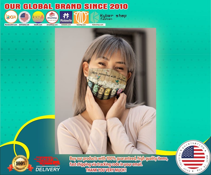 Love some one with autism face mask