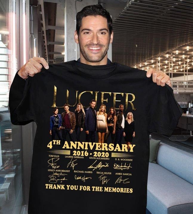 Lucifer 4th anniversary 2016 2020 thank you for the memories shirt