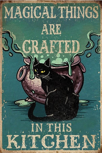 Magical things are craffted in this kitchen poster