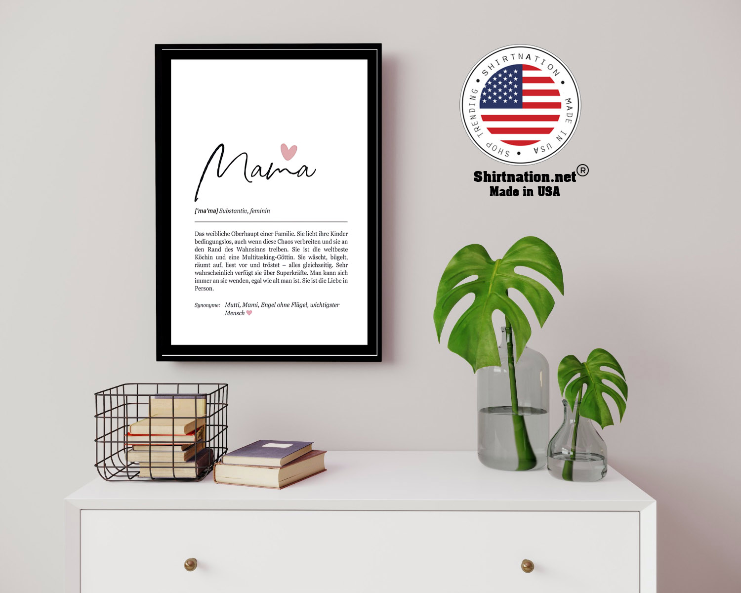 Mama substantiv feminin das weibliche einer familie poster 14