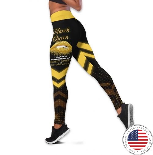 March queen custom name 3D hoodie and legging 3
