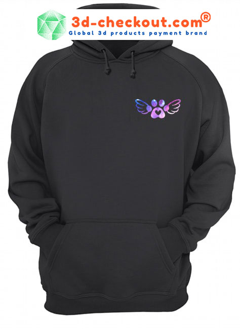 Mein schutzengel hat pfoten custom name 3D hoodie2