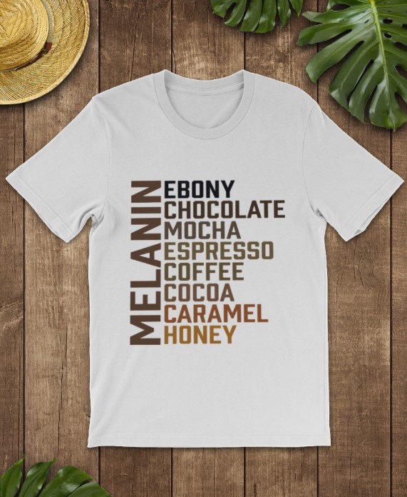 Melanin ebony chocolate mocha espresso coffee shirt